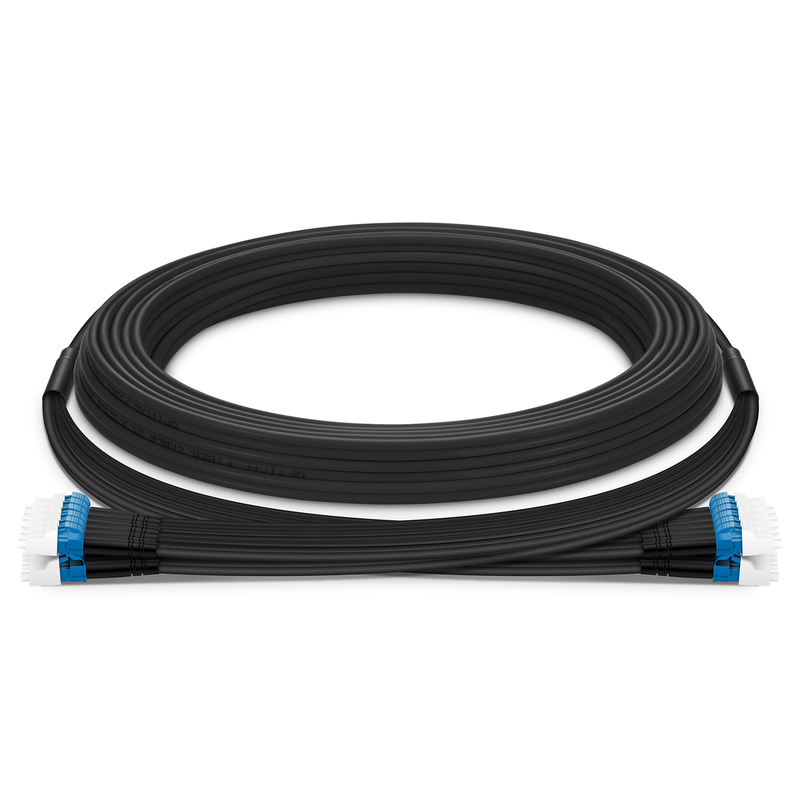 LC to LC UPC Duplex Industrial Armored, 24 Fibers, OS2, 30m (98ft)