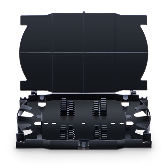 24 Fibers Fusion Splice Tray for Heat-Shrink Fusion Splices, 0.72" x 6.26" x 4.13"