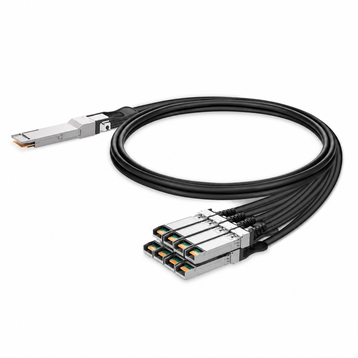 200G QSFP-DD 8x 25G NRZ to 8x 25G SFP28 25G NRZ Passive Breakout DAC, 2m (7ft)