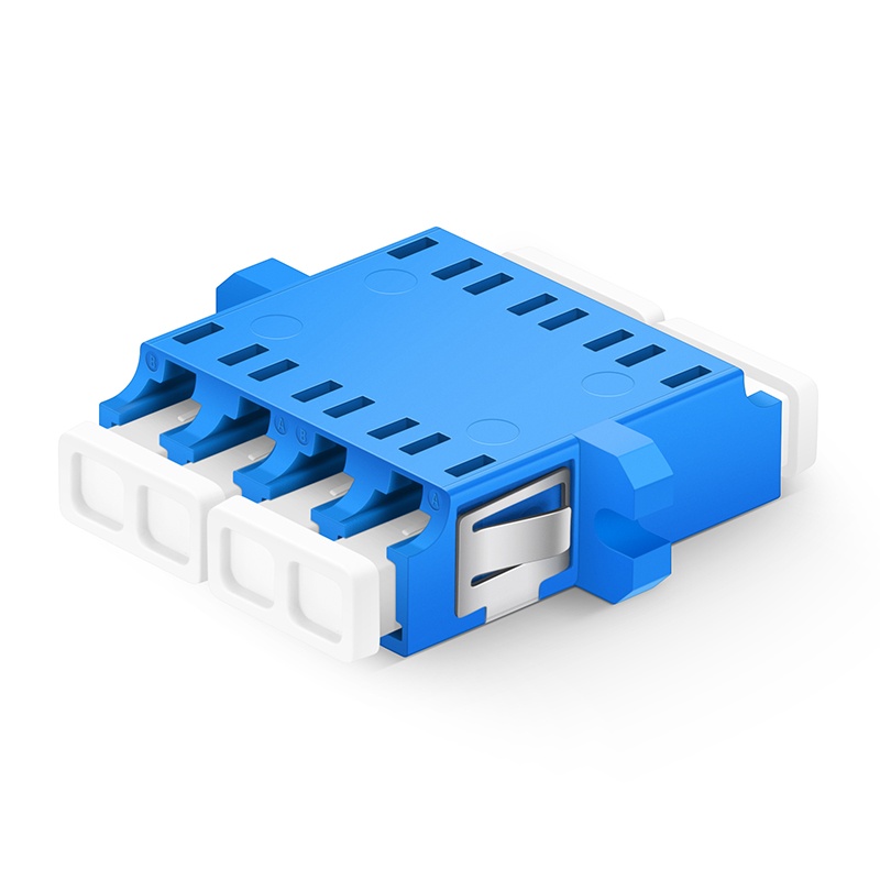 LC UPC Quad OS2 SC Footprint Fiber Adapter with Flange