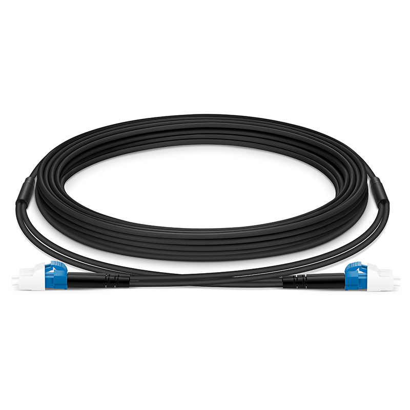 LC to LC UPC Duplex Industrial Armored, 2 Fibers, OS2, 5m (16ft)