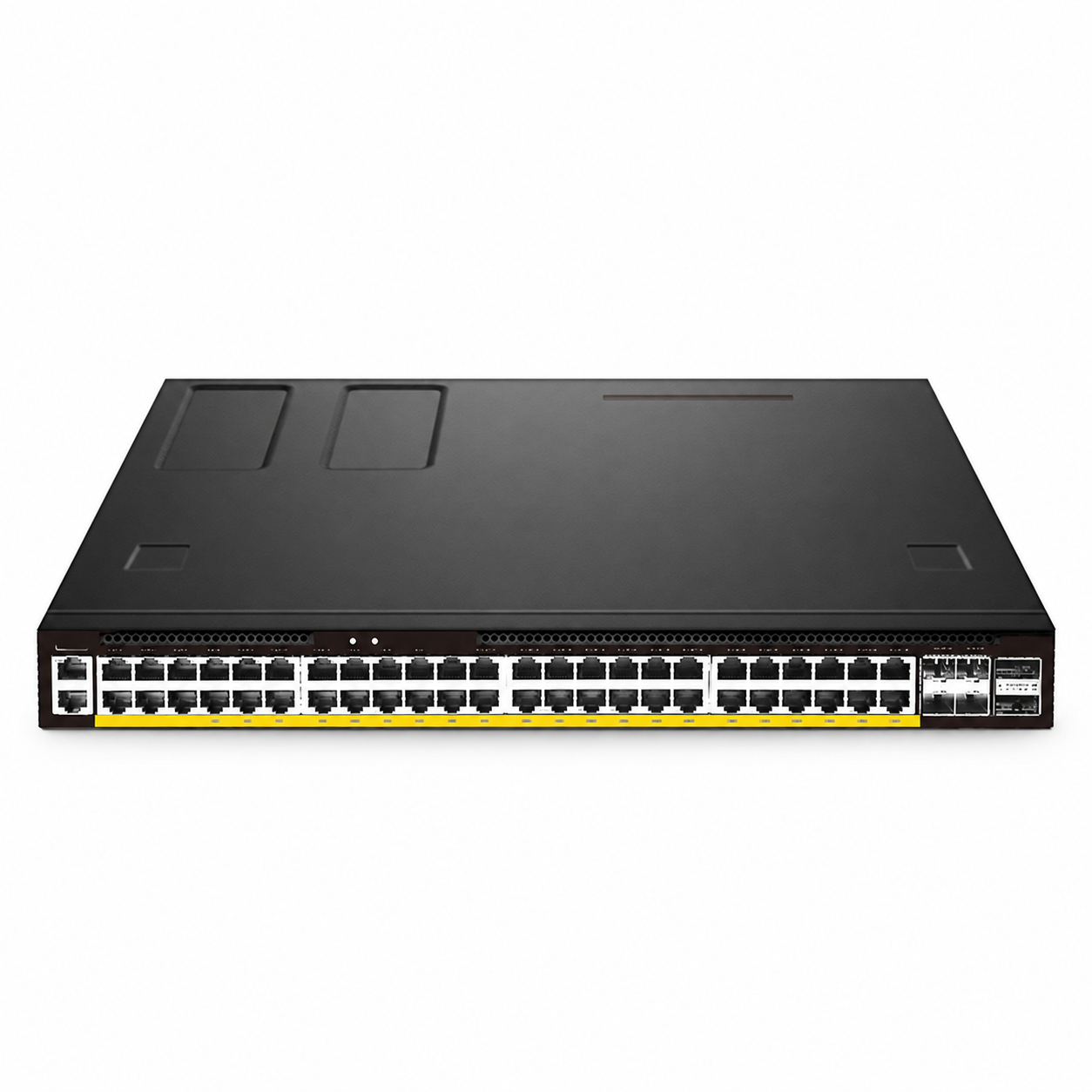 48 x 1Gb RJ45, 4 x 25Gb SFP28, 2 x 100Gb, Network OS, L3 Managed PoE++ Switch