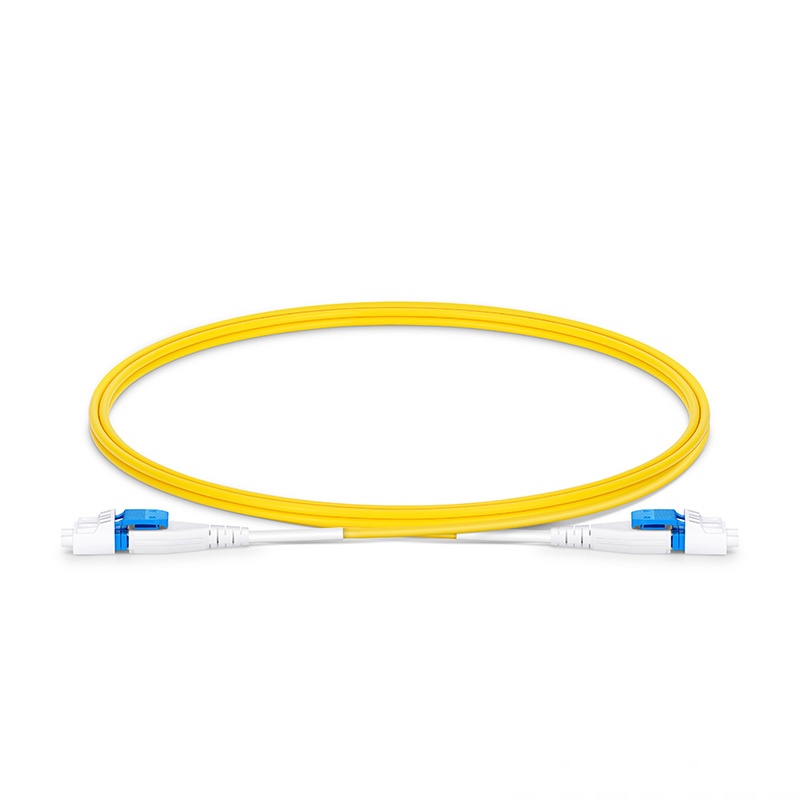 Customized Duplex Uniboot Fiber Patch Cable, LC UPC, OS2