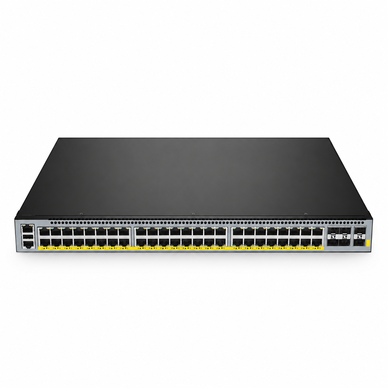 48 x 1Gb RJ45, 6 x 25Gb SFP28, L3 Managed PoE+ Switch