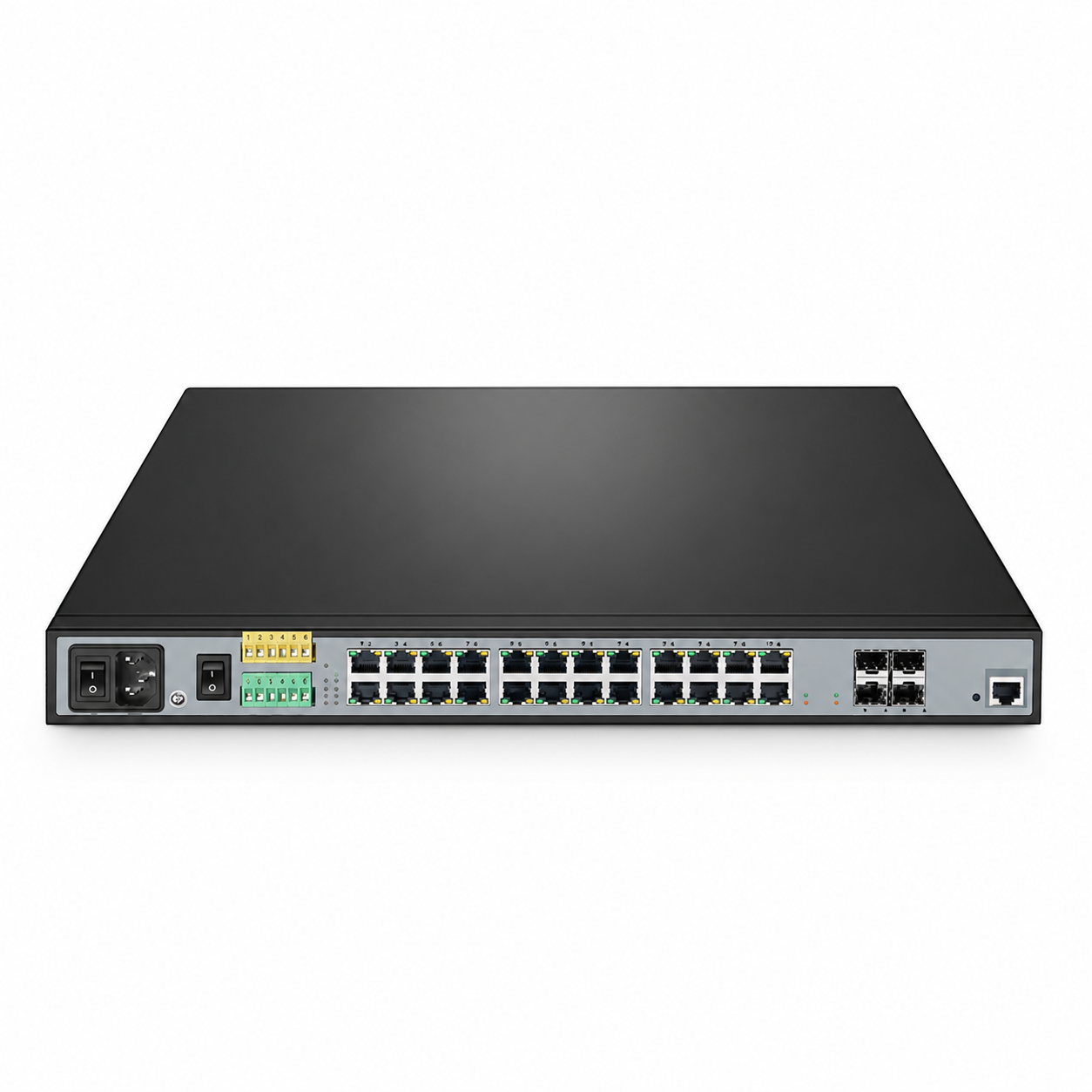 20 x 1Gb RJ45, 4 x 1Gb Combo, L2+ Managed Industrial Switch