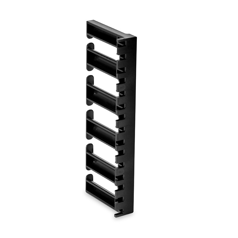 Vertical Single Sided Cable Manager, 5RU, Bend Radius Finger