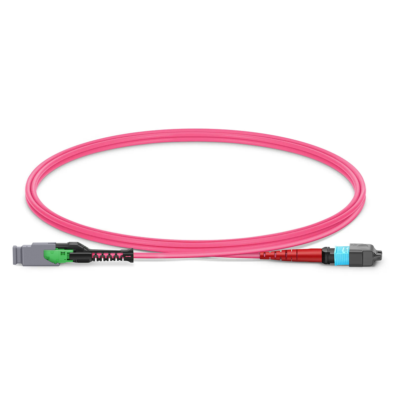MMC-24 APC to MTP-24 UPC Jumper, 24 Fibers, OM4, Jumper Polarity, 1m (3ft)