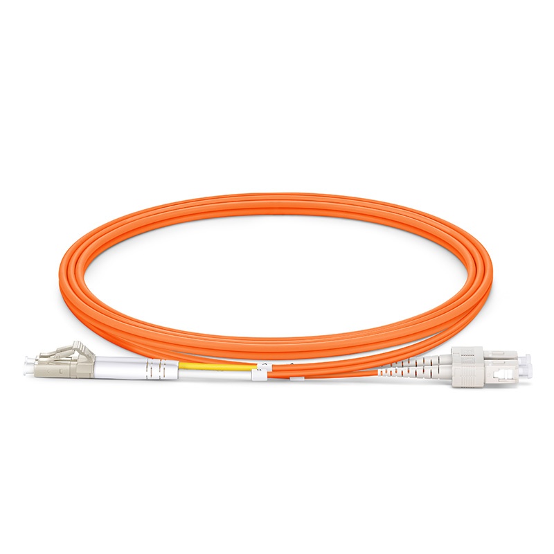 2F, G.651, LC UPC Duplex to SC UPC Duplex, OM1, 2.0mm, 1m (3ft)