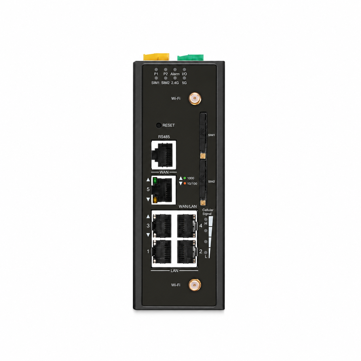 5 x 1Gb RJ45, Industrial 5G NR Cellular Wireless Gateway