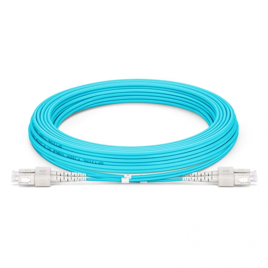 2F, SC UPC Duplex to SC UPC Duplex, OM3, 2.0mm, 5m (16ft)