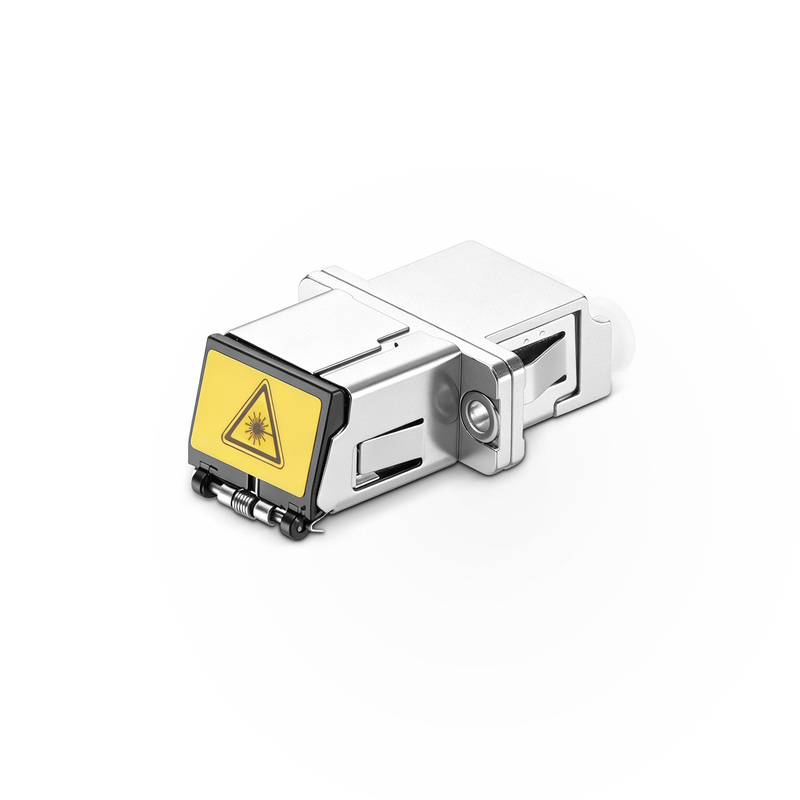 LC Female to LC Female UPC Duplex OS2 Single Mode Fiber Adapter with Flange