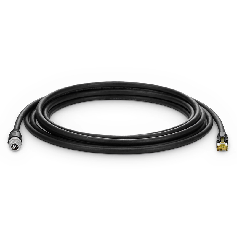 Industrial M12X/8M to RJ45 26AWG CAT6A SF/UTP PUR Patch Cable,16ft (5m)