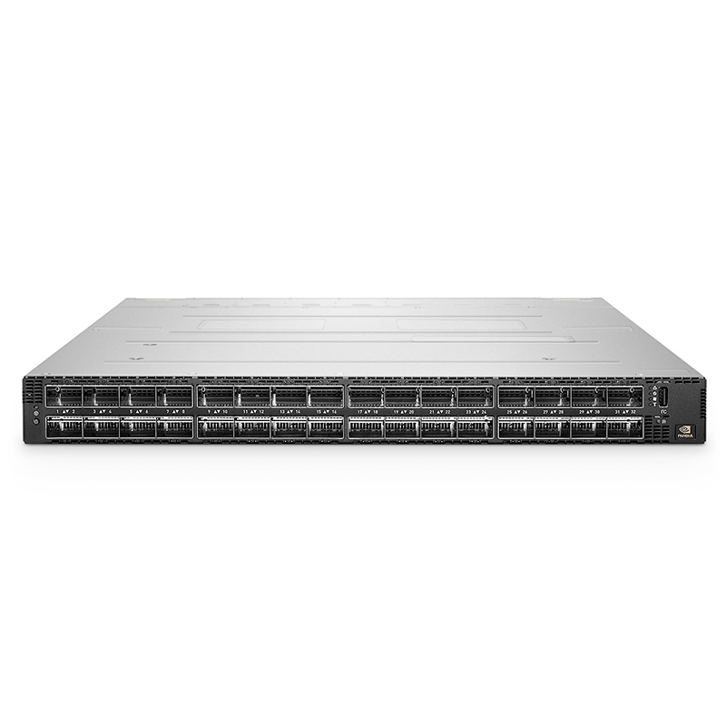 64 x NDR 400G, 32 x 800G OSFP Ports, 800G InfiniBand Data Center Switch,