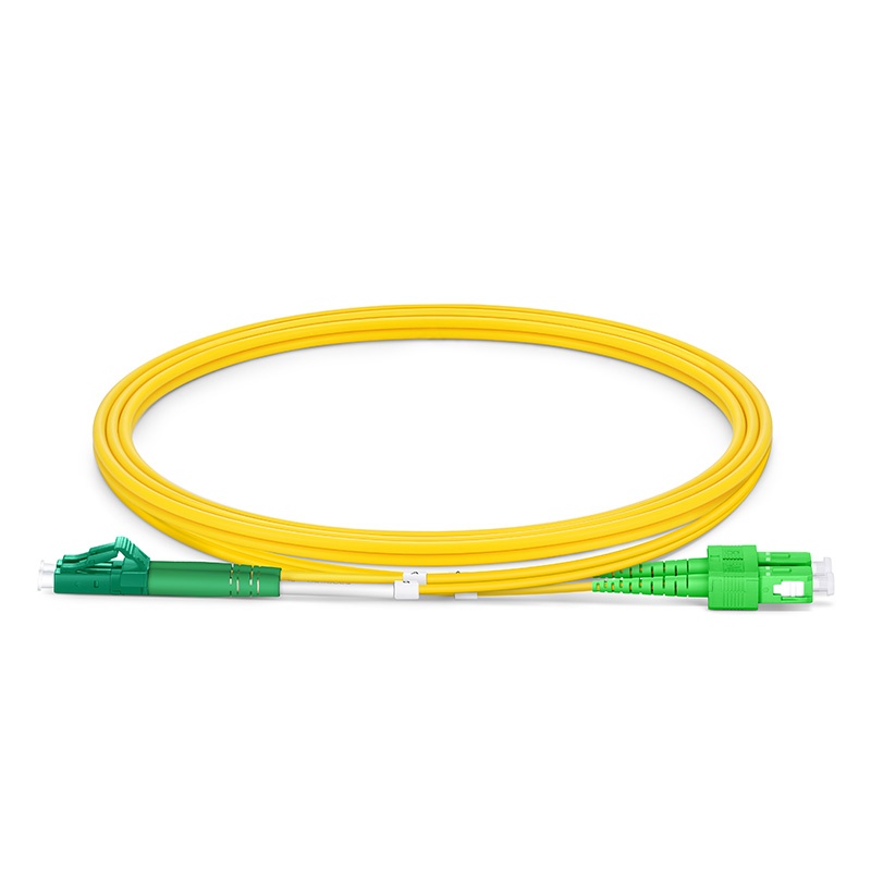 2F, LC APC Duplex to SC APC Duplex, OS2, 2.0mm, 1m (3ft)