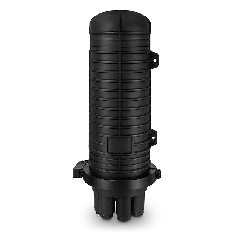 144 Fibers 1In-4Out Dome Fiber Optic Splice Closure with 1 Pre-Installed Splice Tray