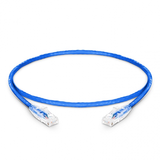 Cat6 23AWG U/UTP LSZH Patch Cord, Snagless RJ45, Blue, 1ft (0.3m)