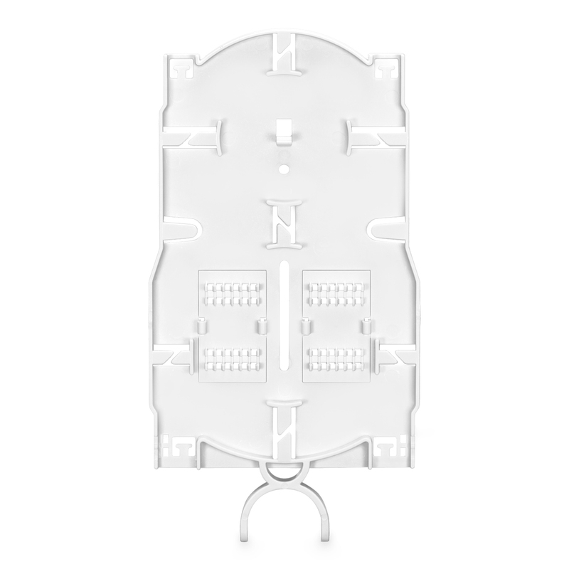 24 Fibers Fusion Splice Tray for Heat-Shrink Fusion Splices, 0.39" x 4.72" x 8.98"