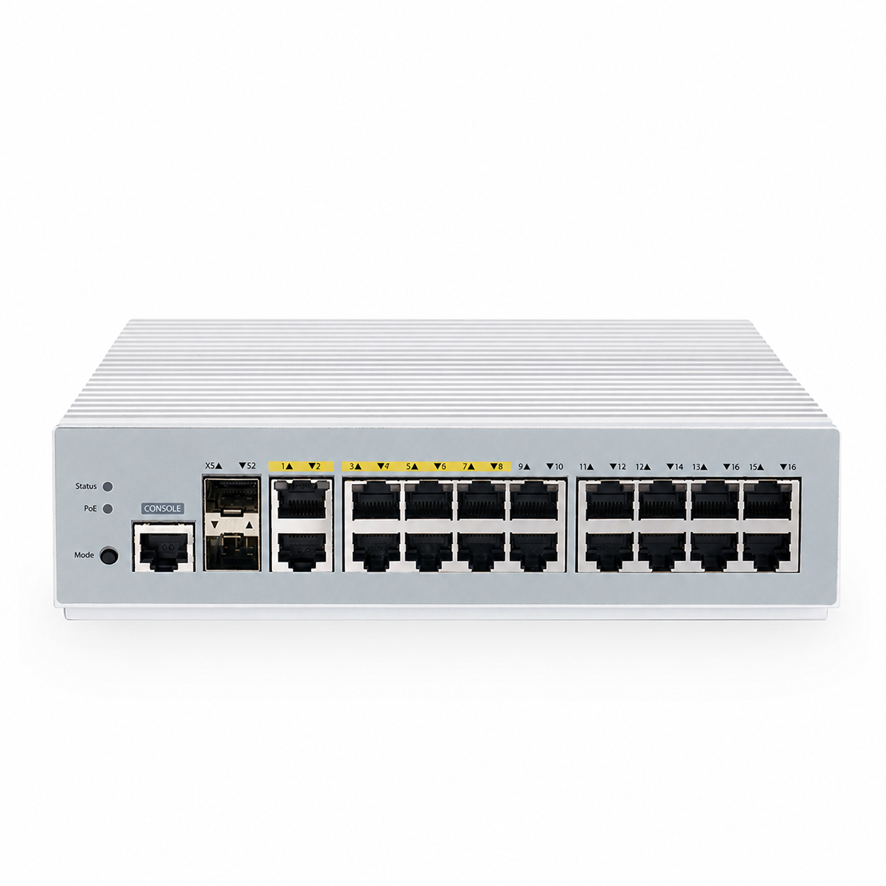 16 x 1Gb RJ45, 2 x 5Gb RJ45, 2 x 10Gb SFP+, L2+ Managed PoE+ Switch