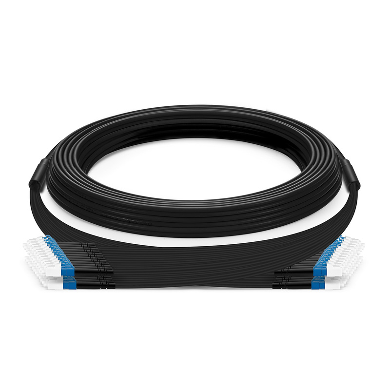 LC to LC UPC Simplex Industrial Armored, 24 Fibers, OS2, 10m (33ft)