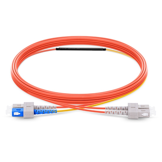 SC to SC OM1 Mode Conditioning Fiber Optic Patch Cable, 1m (3ft)