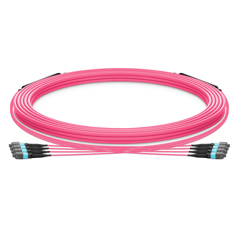MTP-12 to MTP-12 UPC Trunk Cable, Female, 48 Fibers, OM4, Type A, 30m (98ft)